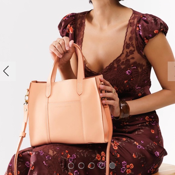 Portland Leather Handbags - Portland Leather Goods Lola Crossbody Tote Mamey Zipper